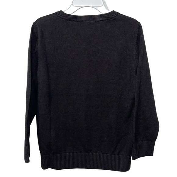 The Children's Place Little Boy's 4T V-Neck Sweater in Black 100% Cotton - Picture 6 of 6